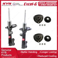 2 Front KYB Shock Absorbers + Strut Mount Kit for Hyundai Santa Fe CM 2.2L 06-09