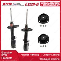 Pair Rear KYB Shock Absorbers + Strut Mount Kit for Toyota Camry ACV40R Sportivo
