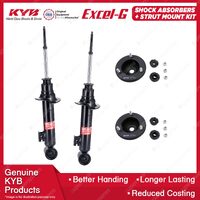 2x Front KYB Shock Absorbers + Strut Mount Kit for MITSUBISHI PAJERO SPORT QE QF