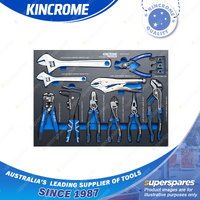 10 Pcs of Kincrome Evolution Pliers Wrenches Crimper & Riveter EVA Tray