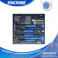 22 Pcs of Kincrome Trade Centre Striking & Prying EVA Tray Hammer Punche Chisel