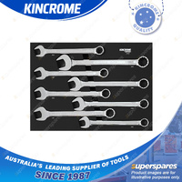 8 Pcs of Kincrome Contour Jumbo Combination Spanners EVA Tray Metric & Imperial