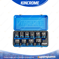 10 Pcs of Kincrome 3/4" Drive Standard Metric Impact Sockets - Black Phosphate