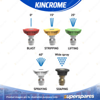 5 Pcs Kincrome Pressure Washer 1/4" Quick-Connect Nozzle Set - Universal Nozzle