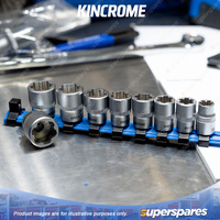 9 Pcs of Kincrome 3/8" Drive Bolt Extractor Socket Set - Metric Chrome Plated