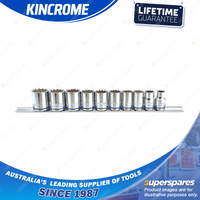 10 Pcs of Kincrome 3/8" Drive Metric Socket Set - Mirror Polish Finish