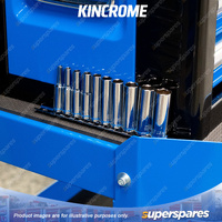 10 Pcs of Kincrome 1/4" Drive Metric Deep Socket Rail - Mirror Polish Finish