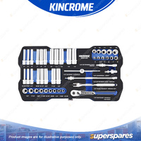45 Pcs of Kincrome 1/4" Drive LOK-ON Socket Set - Metric & Imperial