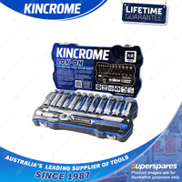 28 Pcs of Kincrome 1/2" Drive LOK-ON Socket Set - Metric Mirror Polish Finish