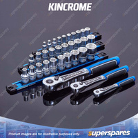 11 Pcs of Kincrome 1/4" Drive LOK-ON Socket Set - Metric Chrome Vanadium Steel