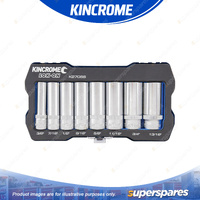 8 Pcs of Kincrome 3/8" Drive LOK-ON Socket Set - Imperial Deep Sockets