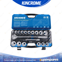 22 Pcs of Kincrome 3/4" Drive Socket Set - Metric & Imperial Mirror Polish