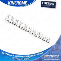 10 Pcs of Kincrome 3/8" Drive Crows Foot Spanner Wrenches Set - Socket Clip Rail