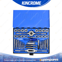 39 Pcs of Kincrome Tap & Die Set - Imperial Alloy Steel HRC 58-62