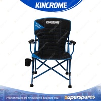 Kincrome Camp Chair - Padded All-Over Design with Alloy Steel Frame & Pivot Feet