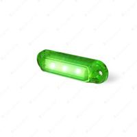 LED Autolamps Green Courtesy Light Marker Lamp 12 Volt 58x16x13mm Twin Blister