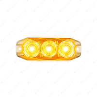 LED Autolamps Amber Emergency Warning Light 3 LED 11 Flash Patterns Lamp Blister