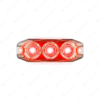 LED Autolamps Red Emergency Warning Light 3 LED 11 Flash Patterns Lamp Blister