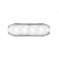 LED Autolamps White Emergency Warning Light 4 LED 11 Flash Patterns Lamp Blister
