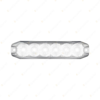 LED Autolamps White Emergency Warning Light 6 LED 14 Flash Patterns Lamp Blister