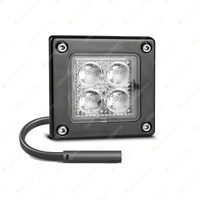 LED Autolamps Recessed Square Flood Light Black Mount Work Lamp with Plug Bulk