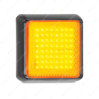 LED Autolamps Amber Rear Indicator Light 12-24V 64 LED Lamp with Bracket Blister