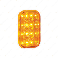 LED Autolamps Rear Indicator Light Clear Lens Chrome Reflector 16 LED Blister