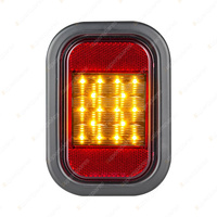 LED Autolamps Indicator Reflector Light with Rubber Grommet Plug 9-32V Blister