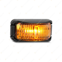 LED Autolamps Side Direction Indicator Amber Light Black Base 3 LED Lamp Blister