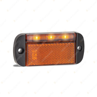 LED Autolamps Amber Side Direction Indicator Reflector Light 3 LED Lamp Blister
