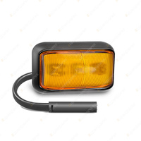 LED Autolamps Amber Side Direction Indicator Light with 2 Pin Plug 3 LED Lamp