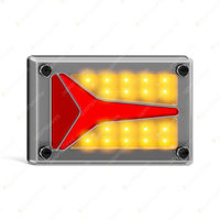LED Autolamps Rear Indicator/Tail/Reflector Light Clear Lens 12-24 Volt Blister