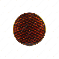 LED Autolamps Amber Round Indicator Light Coloured Lens 12-24V 8 LED Lamp Bulk