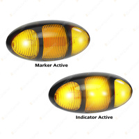 LED Autolamps Amber Side Marker/CAT5 Side Direction Indicator Light Blister