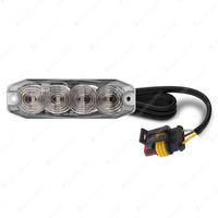 LED Autolamps Front Indicator/Position Light with AMP Plug 12-24V 4 LED Lamp