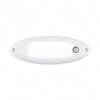 LED Autolamps Oval Interior/Exterior Light White Touch Switch 27 LED Lamp Box