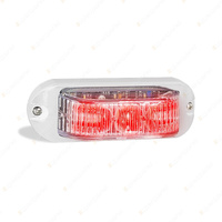 LED Autolamps Red Marine Light 12-24 Multi Volt 3 LED Lamp Single Blister