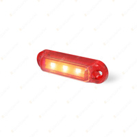 LED Autolamps Red Rear End Outline Marker Light 12V 3 LED Lamp Twin Blister