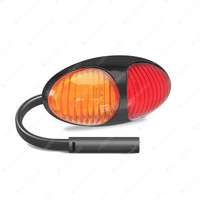LED Autolamps Amber/Red Side Marker Light 2 LED Lamp with Female 2 Pin Plug