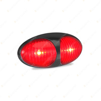 LED Autolamps Red Rear End Outline Marker Light 2 LED Lamp Single Blister