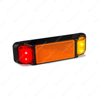 LED Autolamps Red Amber Side Marker Relector Light 4 LED Lamp Single Blister