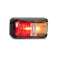 LED Autolamps Red/Amber Side Marker Light Black Base 2 LED Lamp Single Blister