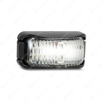 LED Autolamps White Front End Outline Marker Light Black Base 2 LED Lamp Blister