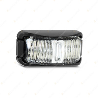 LED Autolamps White Front End Outline Marker Light Black Base 2 LED Lamp Bulk