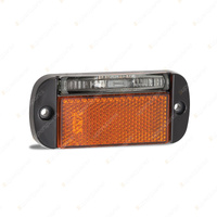 LED Autolamps Red/Amber Side Marker Light Amber Reflector LH 3 LED Lamp Bulk
