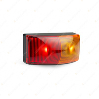 LED Autolamps Red/Amber Side Marker Light Black Base 3 LED Lamp Twin Blister