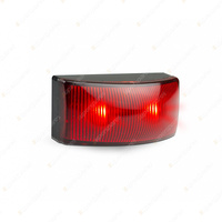 LED Autolamps Red Rear End Outline Marker Light Black Base 3 LED Twin Blister