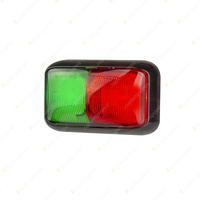 LED Autolamps Red Green Panel Light Marker Light 3 LED Lamp Bulk Box of 10
