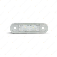 LED Autolamps White Front End Outline Marker Light CSB Plug 2 LED Lamp Blister
