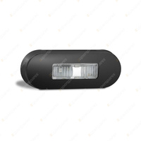 LED Autolamps Amber Red End Outline Marker Light Clear Lens Black Bezel Bulk